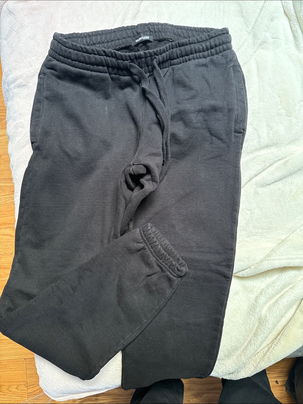 TALENTLESS Kids Black Drawstring Joggers